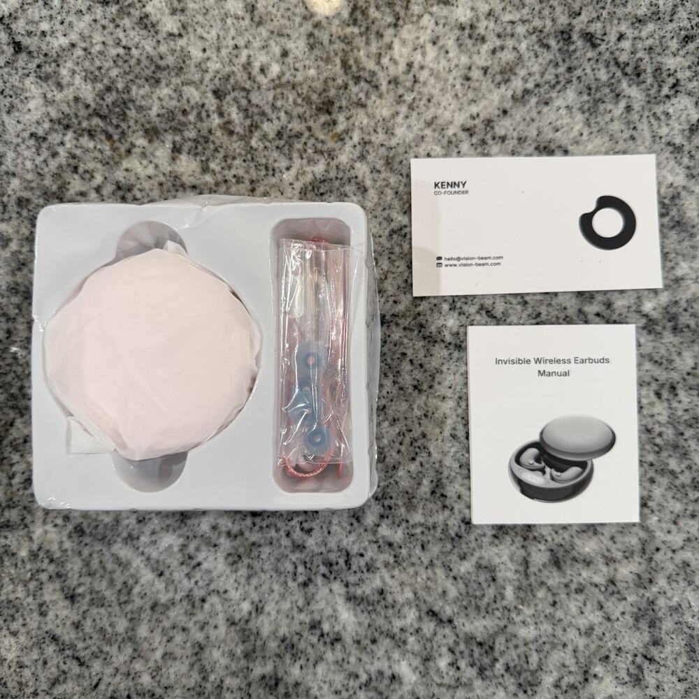 VISOUND DRIFT by VionB-Invisible Wireless Bluetooth Earbuds for Small Ears-Pink - Picture 8 of 16